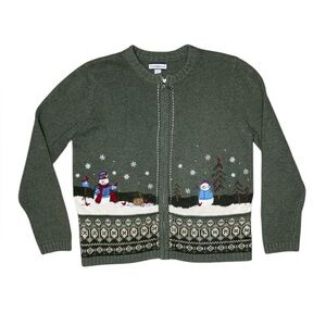 Croft & Barrow winter full zip sweater